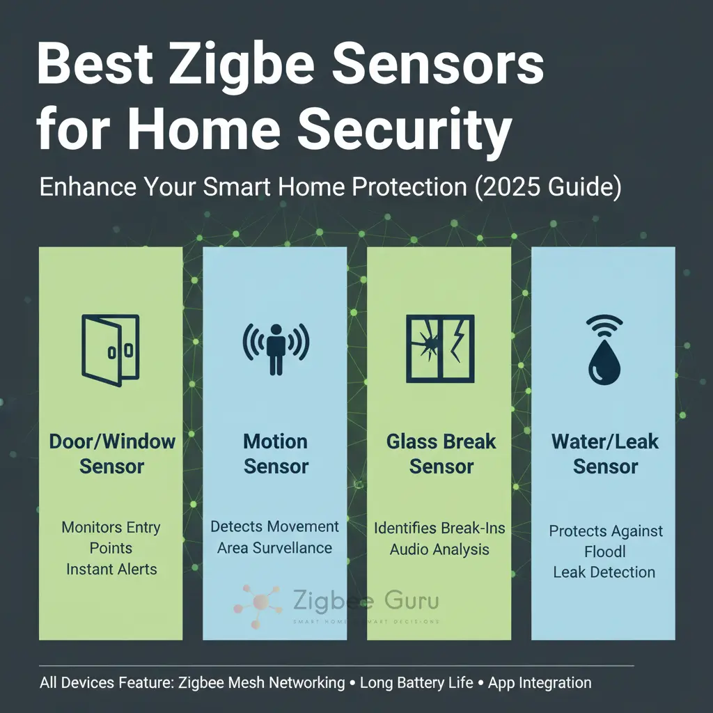 Zigbee Sensors for home security