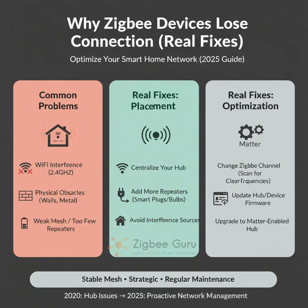 Zigbee loses connection - how to fix